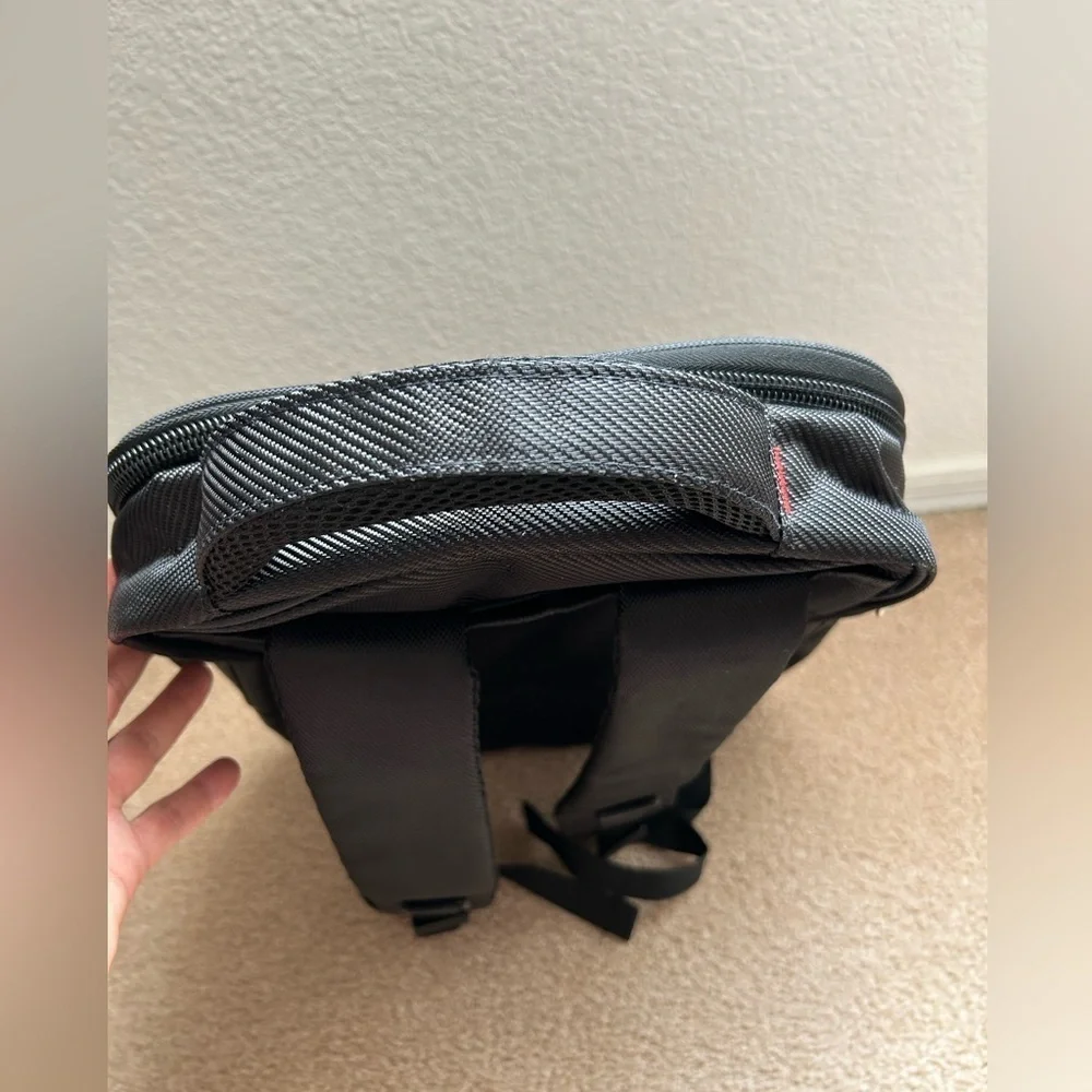 PL POWER  Black Textured Men's Backpack